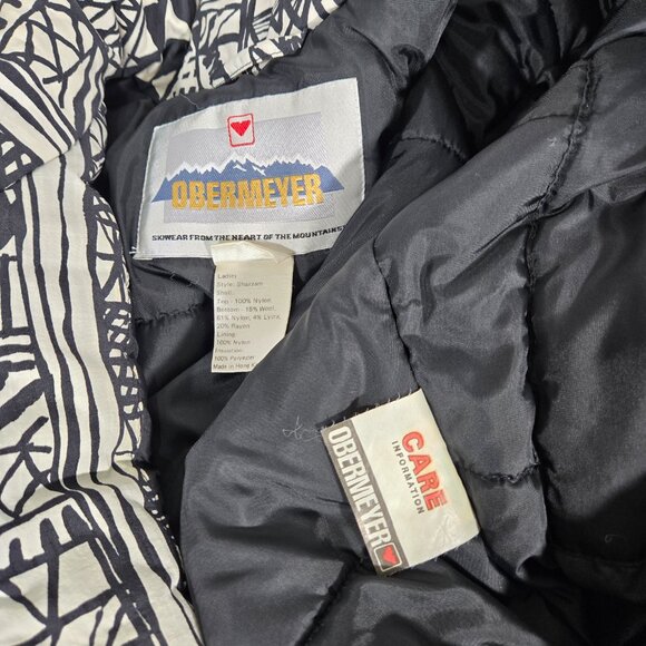 Y2K Vintage OBERMEYER "Shazzam" One-Piece Snowsuit LADIES 6. GLOVES & HEADBAND. - Picture 10 of 17